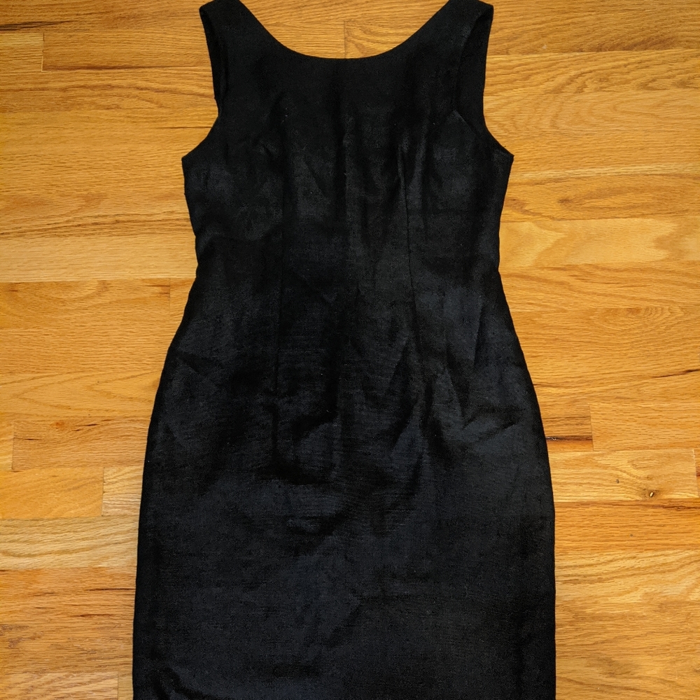 Annette Dean black fancy linen dress